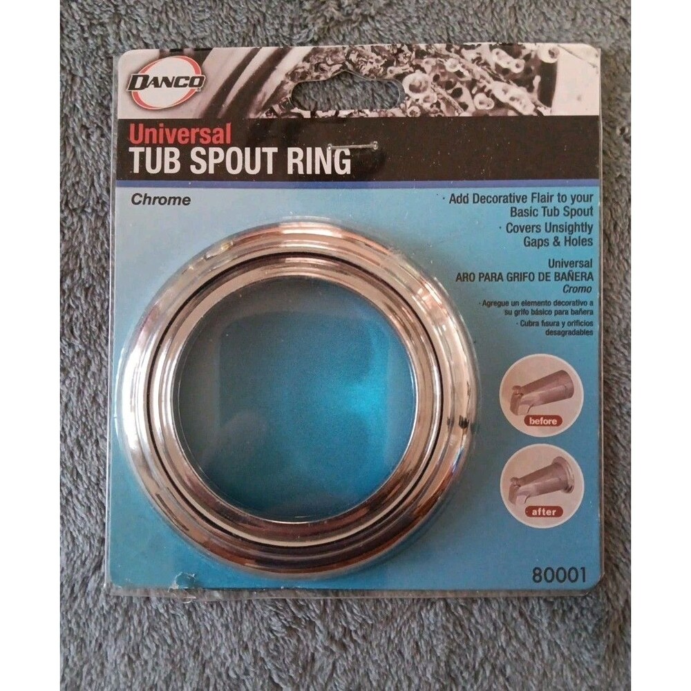 DANCO 80001 DECORATIVE TUB SPOUT RING IN CHROME